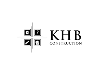 KHB Construction or Kitchen   Home   Bath inc  logo design by aflah