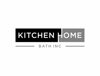 KHB Construction or Kitchen   Home   Bath inc  logo design by menanagan