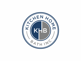 KHB Construction or Kitchen   Home   Bath inc  logo design by christabel