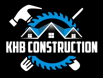 KHB Construction or Kitchen   Home   Bath inc  logo design by AamirKhan