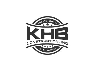 KHB Construction or Kitchen   Home   Bath inc  logo design by hwkomp