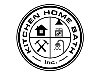 KHB Construction or Kitchen   Home   Bath inc  logo design by aura