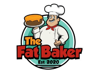 The Fat Baker logo design by DreamLogoDesign