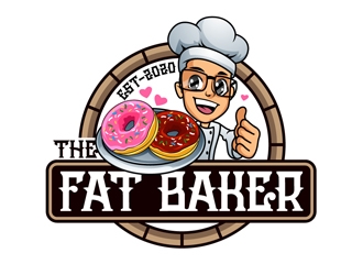 The Fat Baker logo design by DreamLogoDesign