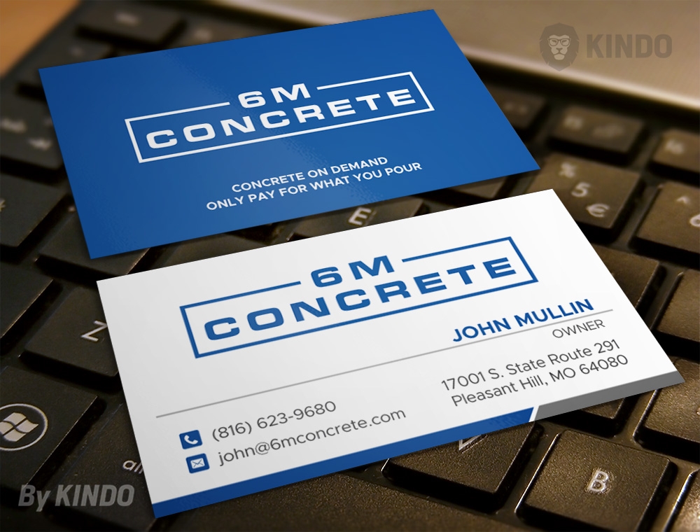 6M Concrete logo design by Kindo