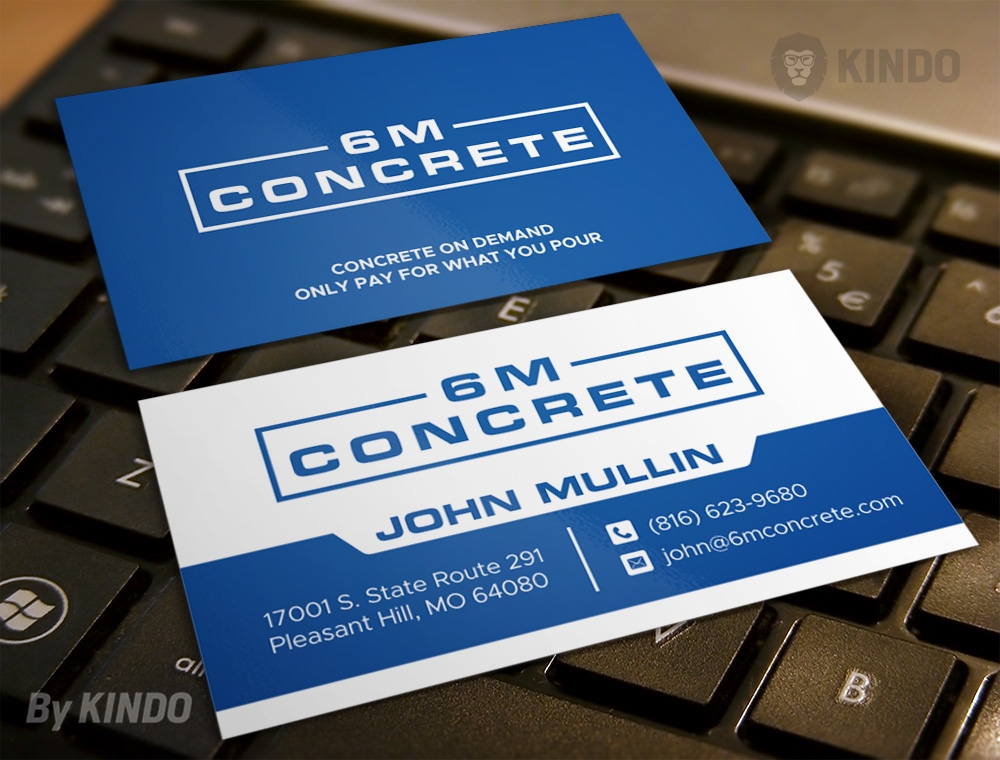 6M Concrete logo design by Kindo