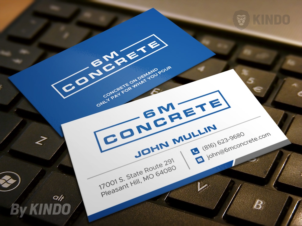 6M Concrete logo design by Kindo