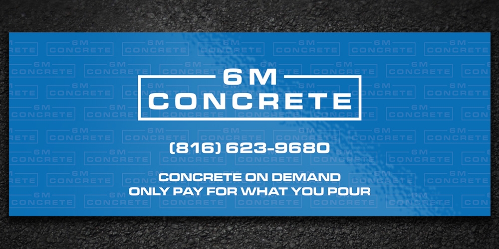 6M Concrete logo design by Boomstudioz