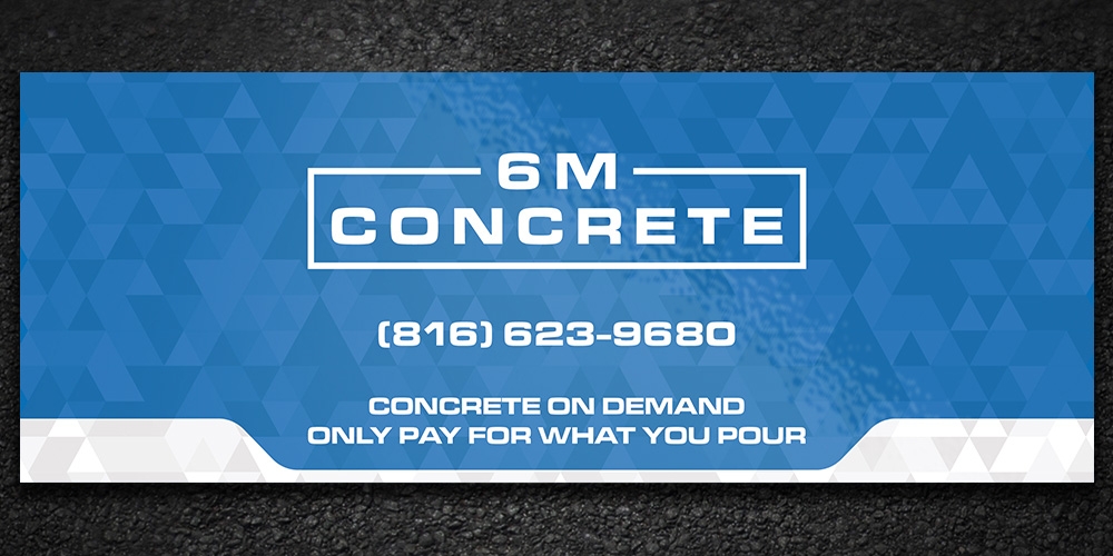 6M Concrete logo design by Boomstudioz