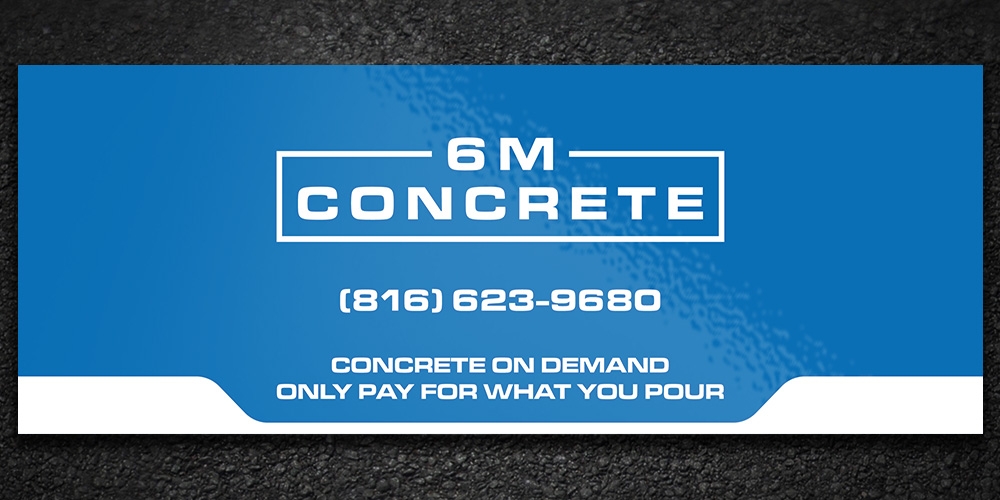 6M Concrete logo design by Boomstudioz