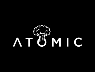 atomic logo design by kurnia