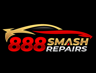 888 Smash Repairs logo design by kgcreative