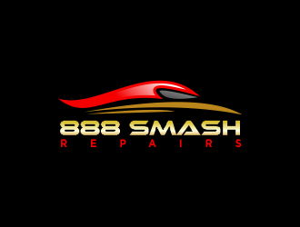 888 Smash Repairs logo design by Greenlight