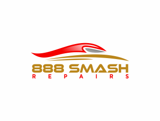 888 Smash Repairs logo design by Greenlight