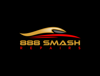 888 Smash Repairs logo design by Greenlight