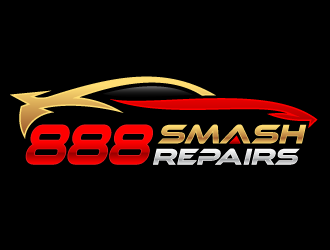 888 Smash Repairs logo design by kgcreative