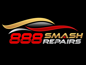 888 Smash Repairs logo design by kgcreative