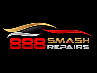 888 Smash Repairs logo design by kgcreative