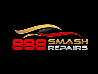 888 Smash Repairs logo design by kgcreative