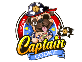 Captain Cookie logo design by Suvendu