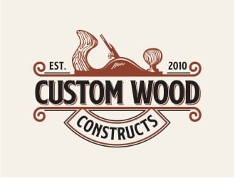 Custom Wood Constructs logo design by Alfatih05