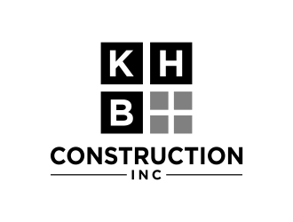 KHB Construction or Kitchen   Home   Bath inc  logo design by menanagan