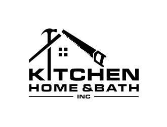 KHB Construction or Kitchen   Home   Bath inc  logo design by scolessi