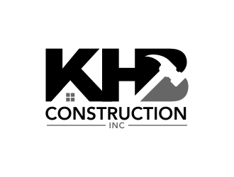 KHB Construction or Kitchen   Home   Bath inc  logo design by ingepro