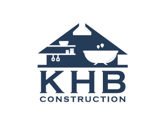 KHB Construction or Kitchen   Home   Bath inc  logo design by akilis13