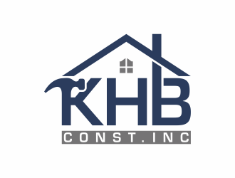 KHB Construction or Kitchen   Home   Bath inc  logo design by aflah