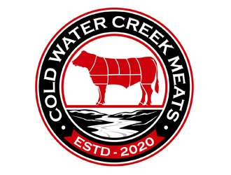 Cold Water Creek Meats logo design by DreamLogoDesign