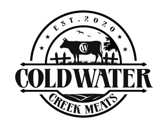 Cold Water Creek Meats logo design by DreamLogoDesign