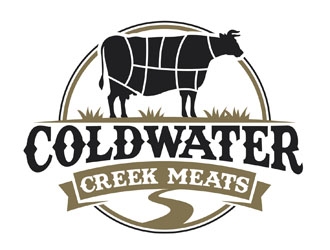 Cold Water Creek Meats logo design by DreamLogoDesign