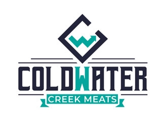 Cold Water Creek Meats logo design by DreamLogoDesign