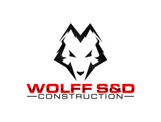 Wolff S & D Construction logo design by daywalker