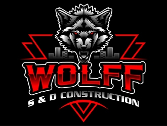 Wolff S & D Construction logo design by MAXR