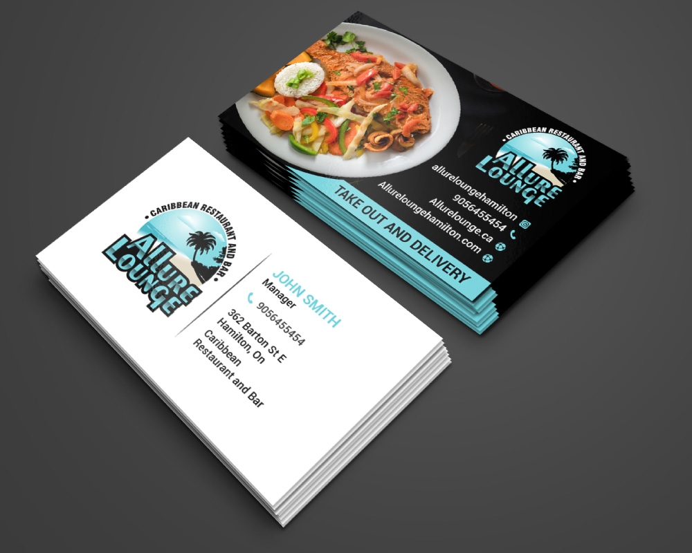 ALLURE LOUNGE (CARIBBEAN SEAFOOD RESTAURANT AND BAR) logo design by Boomstudioz