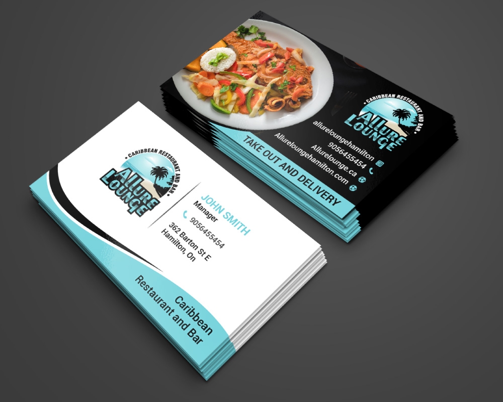 ALLURE LOUNGE (CARIBBEAN SEAFOOD RESTAURANT AND BAR) logo design by Boomstudioz