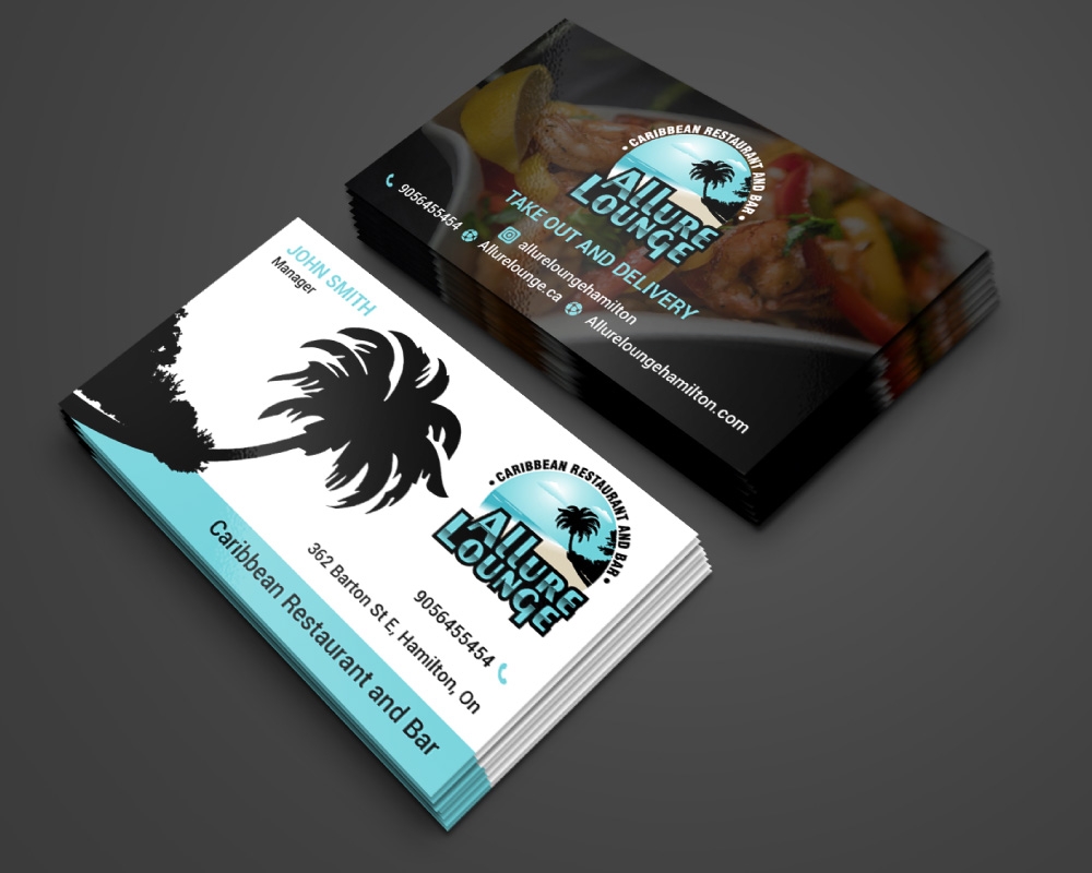 ALLURE LOUNGE (CARIBBEAN SEAFOOD RESTAURANT AND BAR) logo design by Boomstudioz