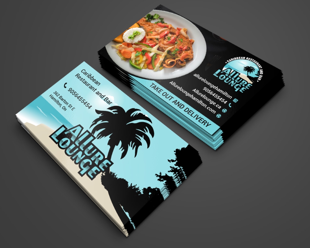 ALLURE LOUNGE (CARIBBEAN SEAFOOD RESTAURANT AND BAR) logo design by Boomstudioz