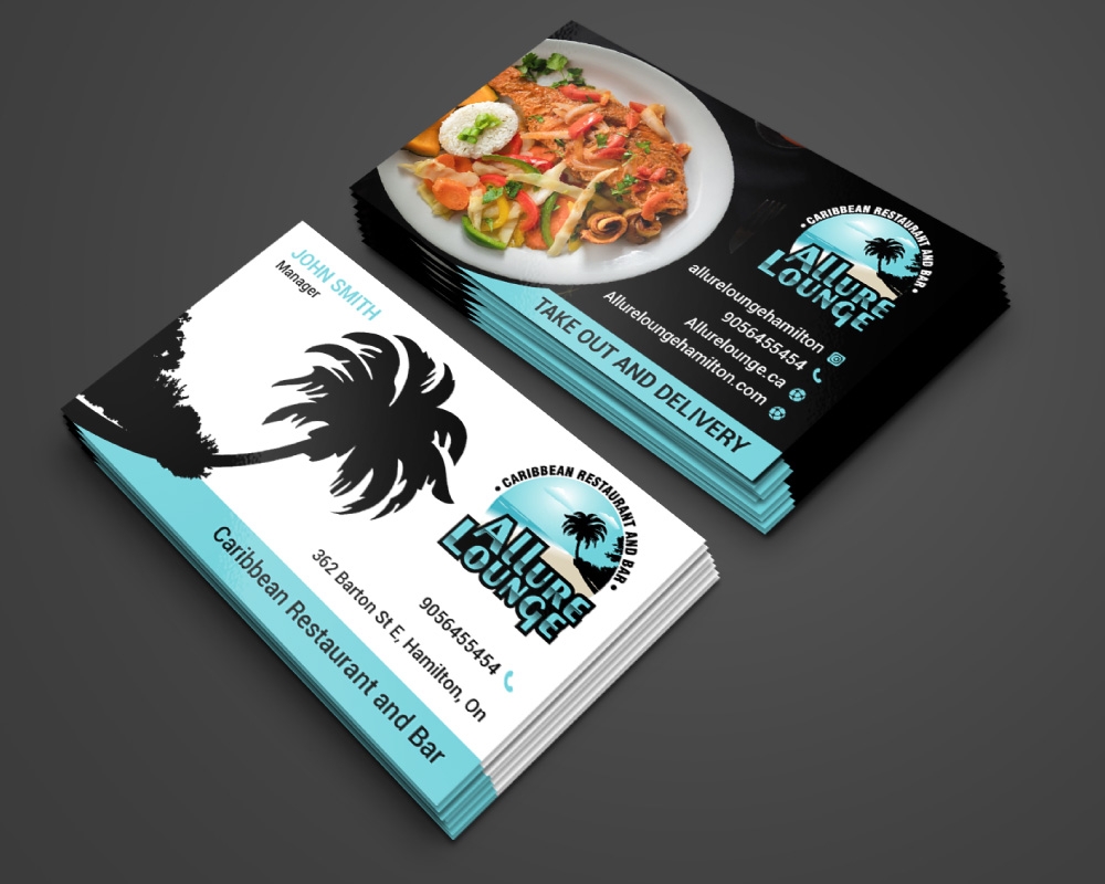 ALLURE LOUNGE (CARIBBEAN SEAFOOD RESTAURANT AND BAR) logo design by Boomstudioz