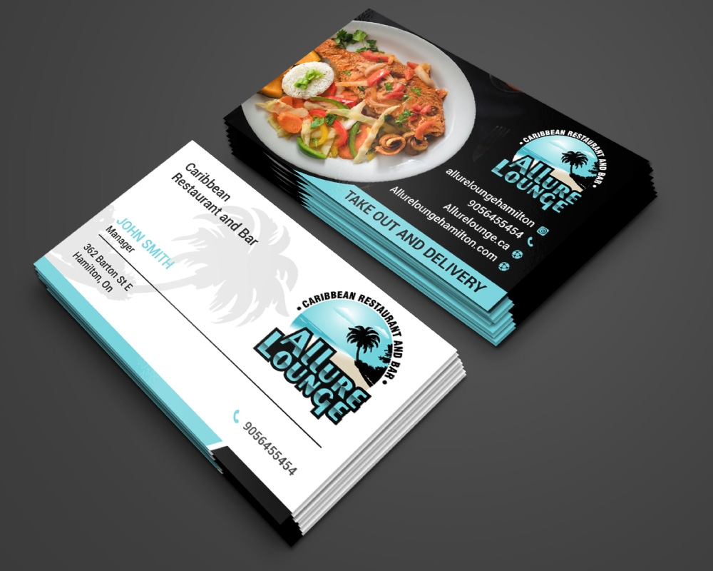 ALLURE LOUNGE (CARIBBEAN SEAFOOD RESTAURANT AND BAR) logo design by Boomstudioz