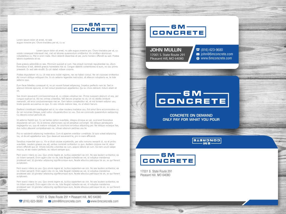 6M Concrete logo design by jaize