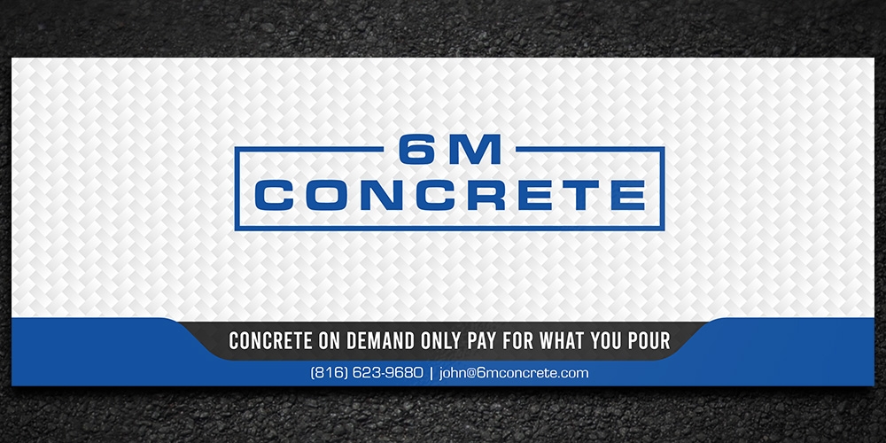 6M Concrete logo design by Gelotine