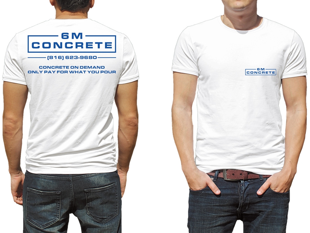 6M Concrete logo design by Gelotine