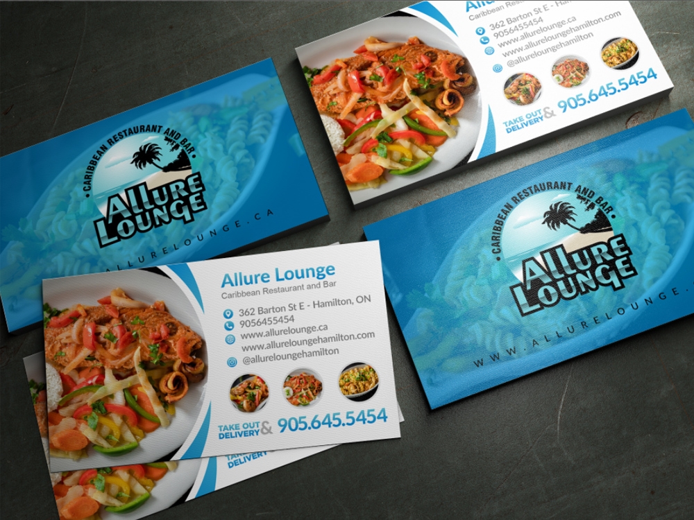 ALLURE LOUNGE (CARIBBEAN SEAFOOD RESTAURANT AND BAR) logo design by Realistis