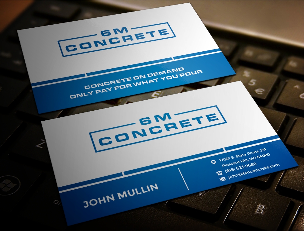 6M Concrete logo design by zizze23