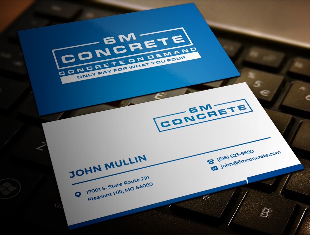 6M Concrete logo design by zizze23