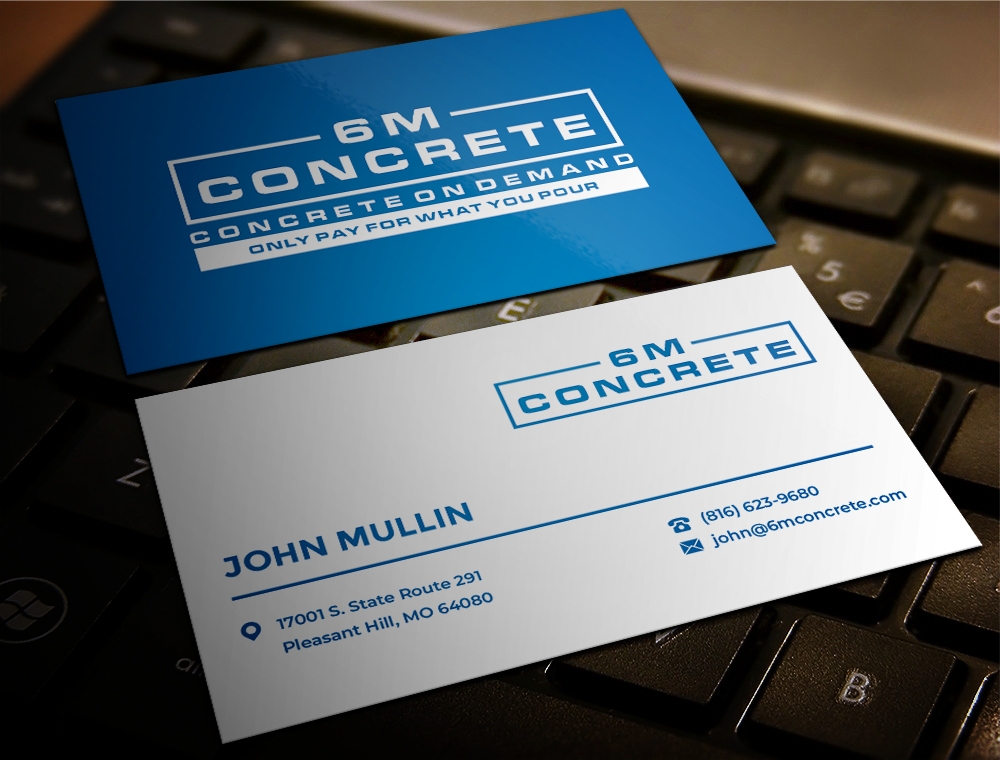 6M Concrete logo design by zizze23