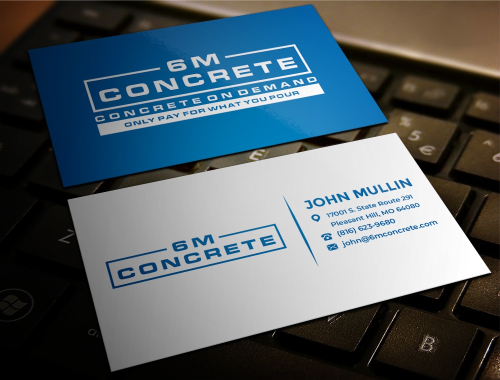 6M Concrete logo design by zizze23